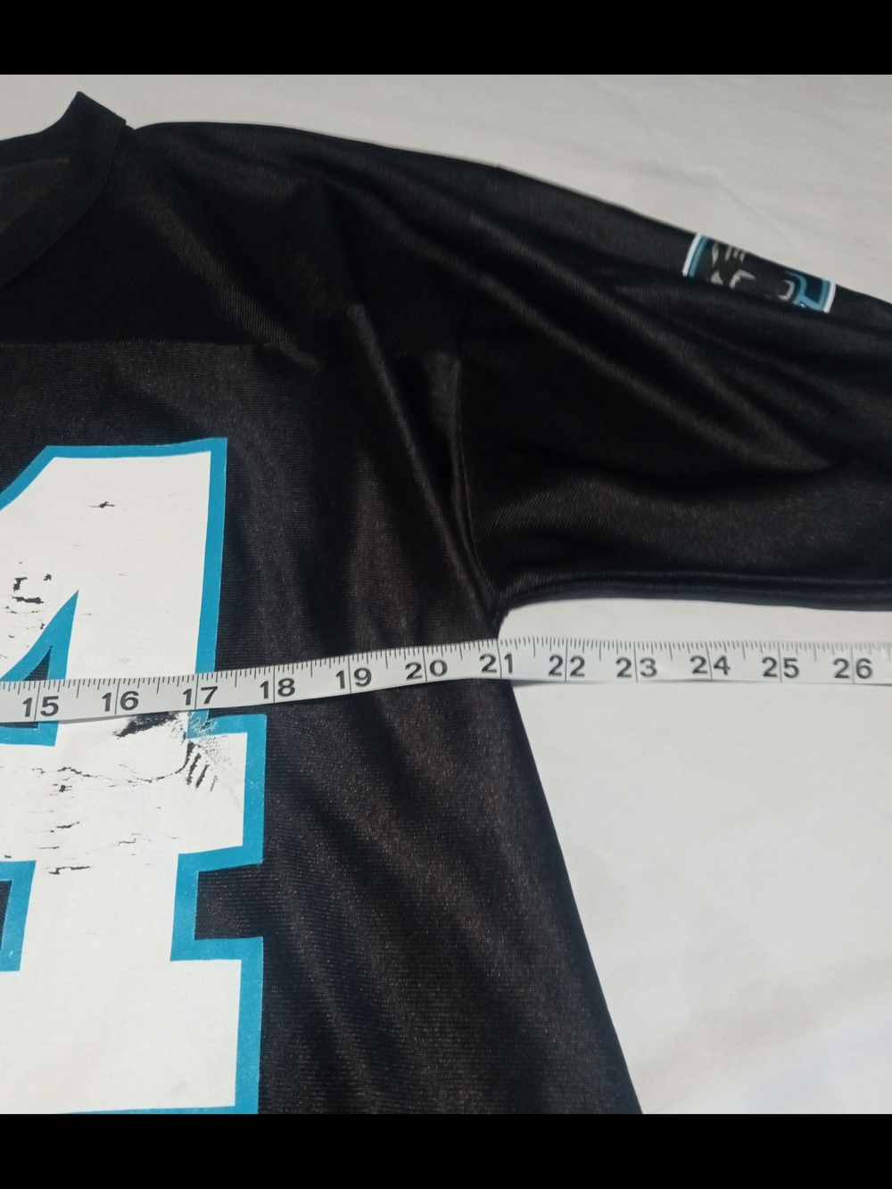 NFL Carolina Panthers D'Angelo WilliamsJersey Shirt with White & Teal Number 34 - Picture 8 of 8